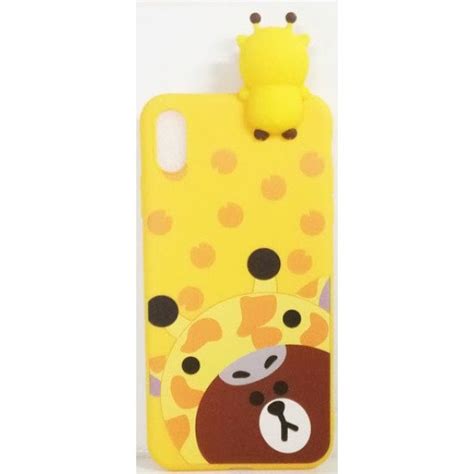 Capa Silicone Gel Desenho D Apple Iphone X Xs Amarelo