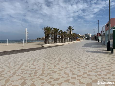 Paseo de la playa del Arenal de Xàbia Jávea Xàbia