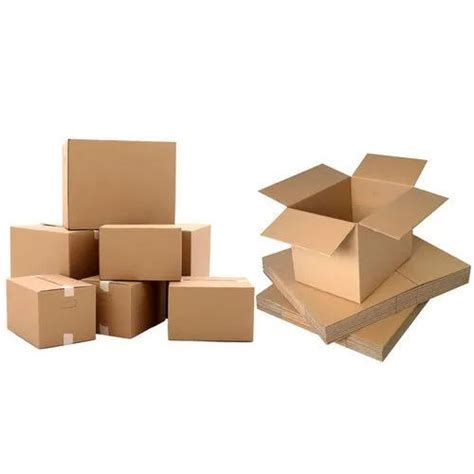 100 Percent Recyclable Eco Friendly Rectangular Plain Corrugated