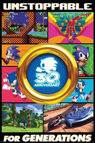 New Official Sonic 30th Anniversary Posters Revealed Soah City