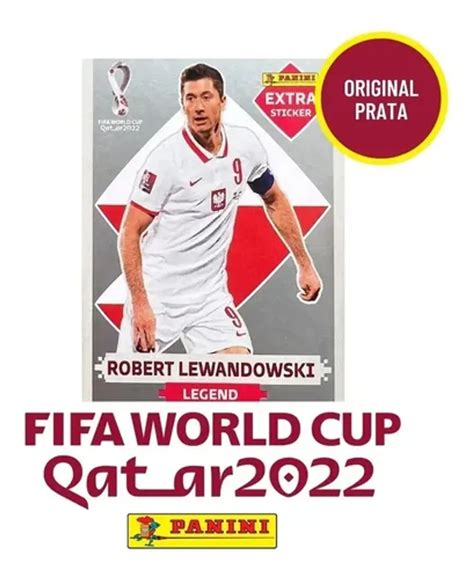 Figurinha Robert Lewandowski Legend Silver Copa 2022 Item P