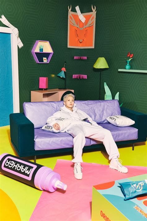 Exo S Xiumin Is Feeling Colorful In Latest Set Of Brand New Concept