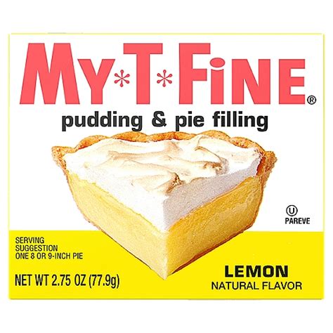 My T Fine Pudding And Pie Filling Lemon