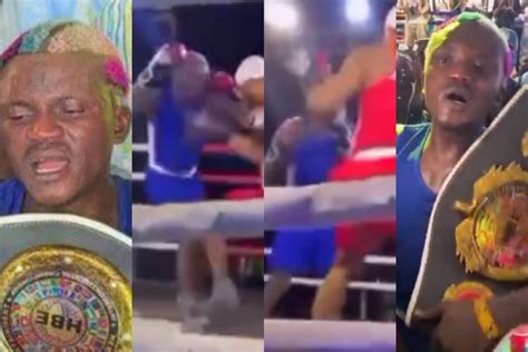 Portable Defeats Charles Okocha In Boxing Fight Ladun Liadi S Blog