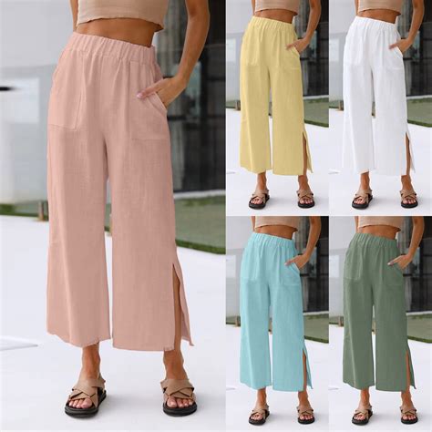 Boho Clothes Pants Women Boho Pants Summer Wide Legs Boho Casual