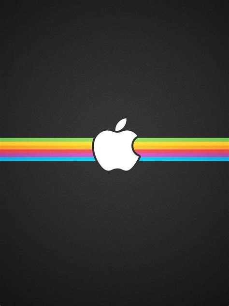 Rainbow Apple Logo Emoji The design of the logo started in 1977 ...