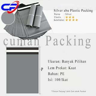 Jual Kantong Plastik Packing Polymailer Olshop Silver Premium X Cm