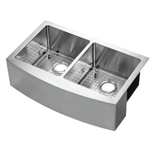 Cmi Parketon Undermount Stainless Steel In Double Bowl Curved