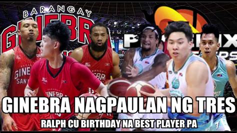 Ginebra Nagpaulan Ng Tres Kontra Pheonix Birthday Boy Ralph Cu