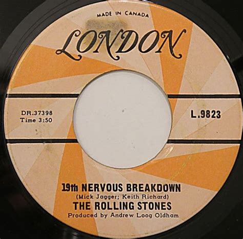 The Rolling Stones 19th Nervous Breakdown 1966 Vinyl Discogs