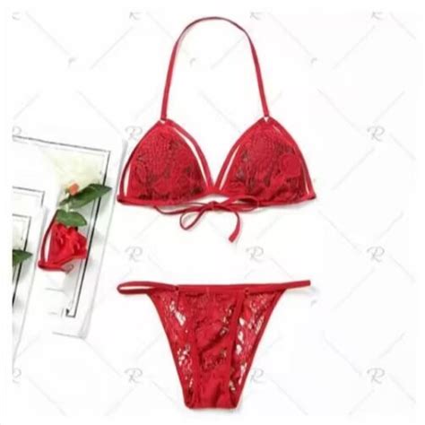Jual Dezenna Bra Set Wanita Floral Bikini Sexy G String Transparan Hot B Shopee Indonesia
