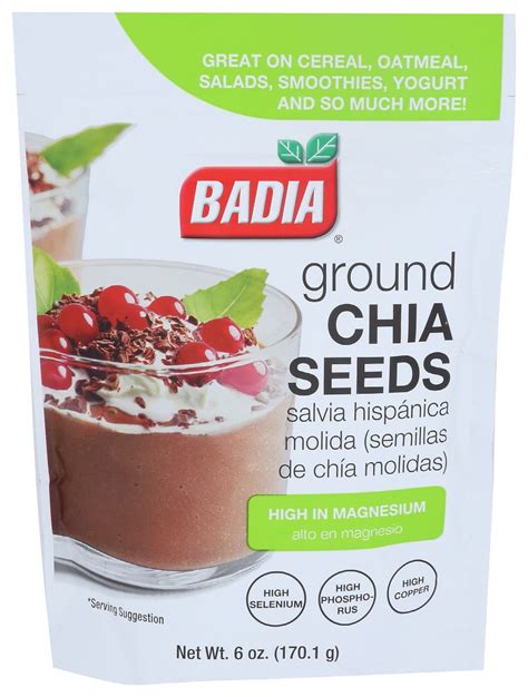 Buy Badia Chia Seeds Ground 6 Oz Online Bulk Herbs And Spices For