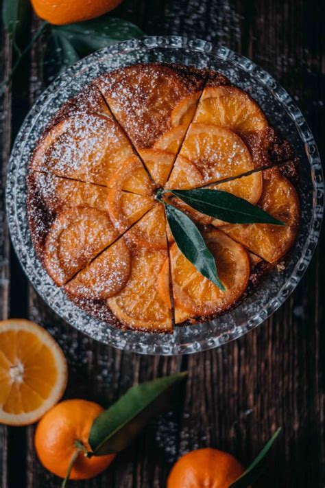 Upside Down Caramel Orange Cake Story On A Plate