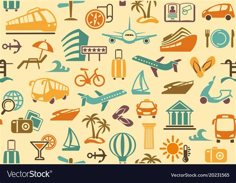 Travel background Royalty Free Vector Image - VectorStock