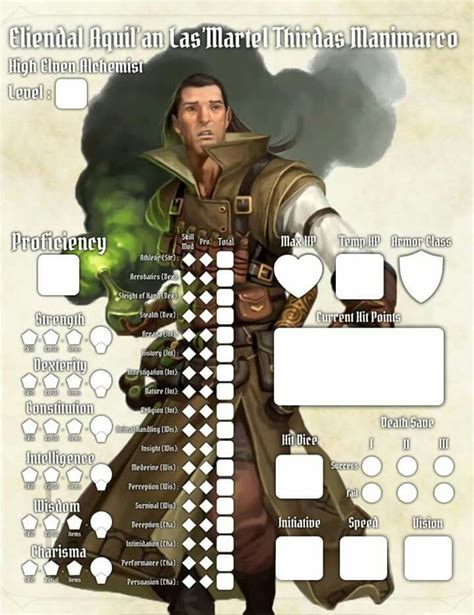 Dungeons Dragons 5th Edition Character Sheet Dnd Character Sheet