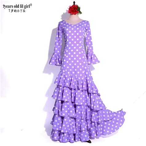 Vestido De Baile Espa Ol Para Mujer Falda De Pr Ctica De Flamenco DTT90