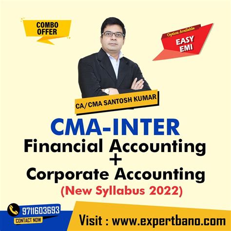 CMA Inter Financial Accounting And Corporate Accounting By CA CMA