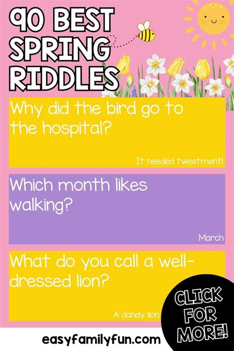 90 Of The Best Spring Riddles With Answers Nel 2024