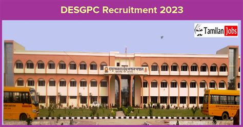 Desgpc Recruitment Apply Offline For Non Teaching Jobs Details