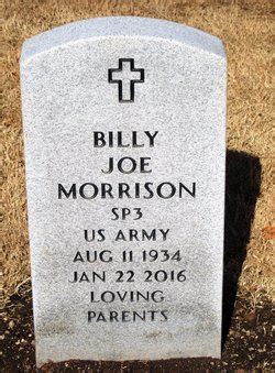 Billy Joe Morrison Find A Grave Memorial