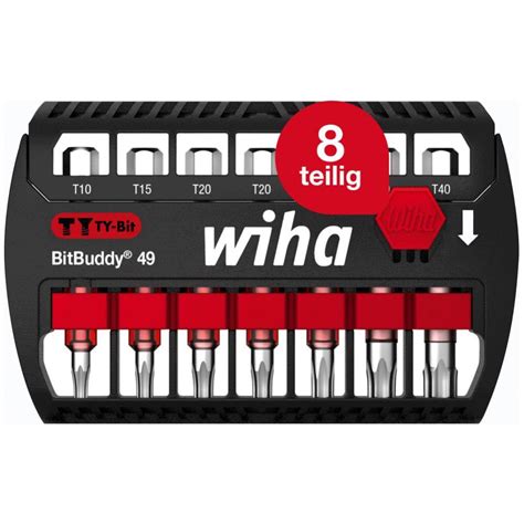 Wiha Jeu D Embouts Bitbuddy Embout Ty De Mm Torx Pcs