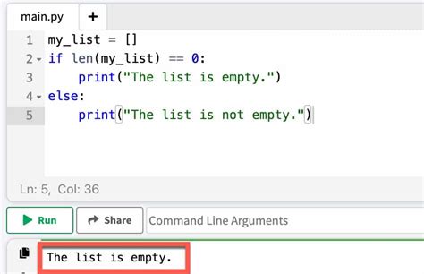 Python Check That List Is Empty