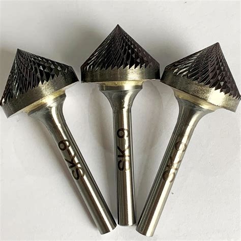 K Type Cone Shape Tungsten Carbide Burrs With Double Cut China