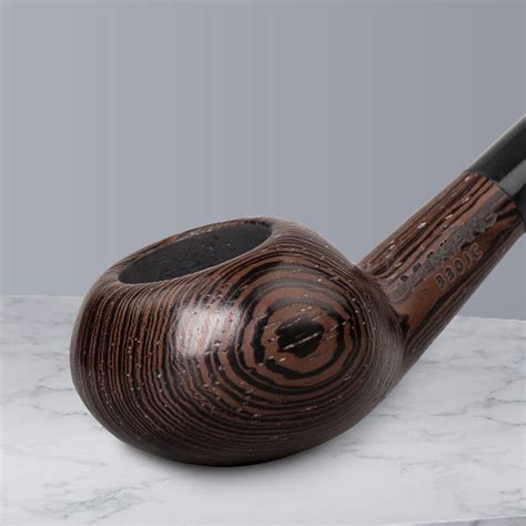 Muxiang Churchwarden Pipe Wenge Wood Tobacco Pipe Handmade Long Bent