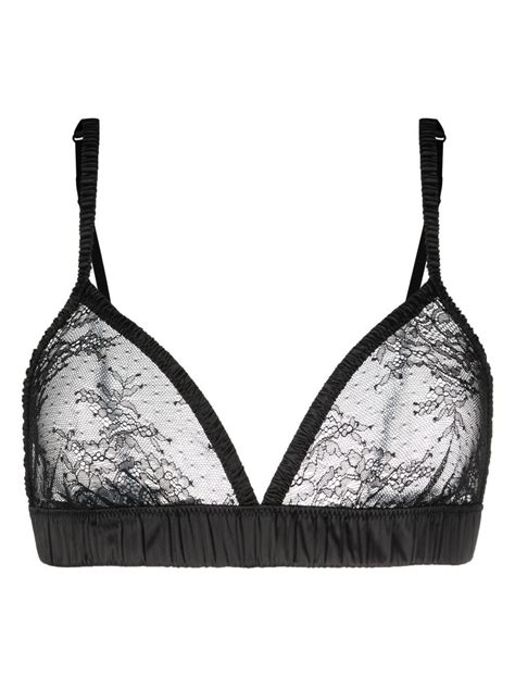 Love Stories Floral Lace Satin Bralette Farfetch