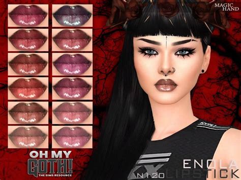 The Sims Resource Oh My Goth Enola Lipstick N In Sims