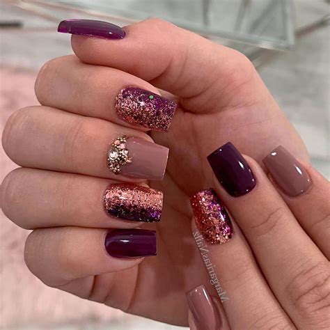 20 Rose Gold Nails Styles Must Inspire You With Images Gold Nail