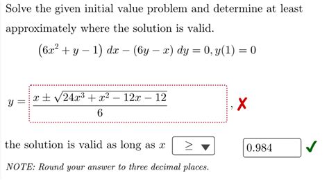 [solved] Solve The Given Initial Value Problem And Determ