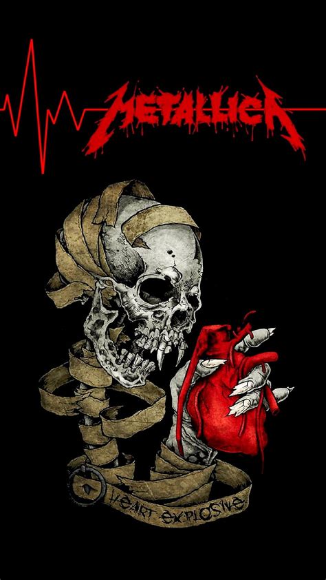 Metallica Logo Pushead Shattered Skulls Hd Phone Wallpaper Peakpx