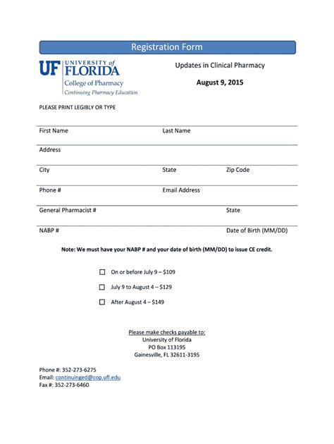 Fillable Online Cop Cpe Sites Medinfo Ufl Updates In Clinical Pharmacy