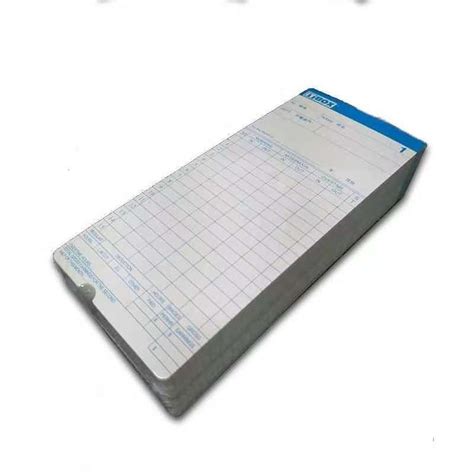 Punch Card Time Card 6 Column 100pcspack Time Recorder Card 100