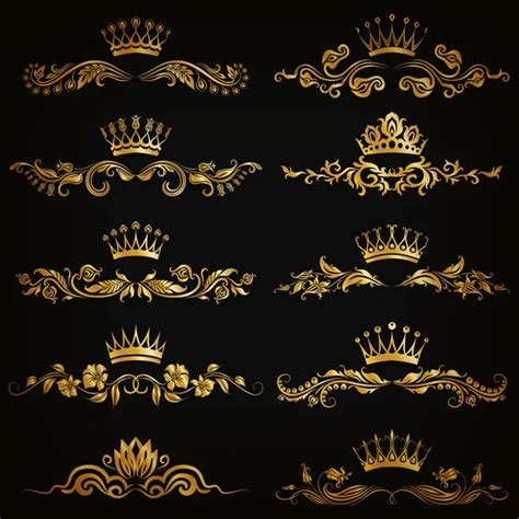 100000 Crown Border Vector Images Depositphotos