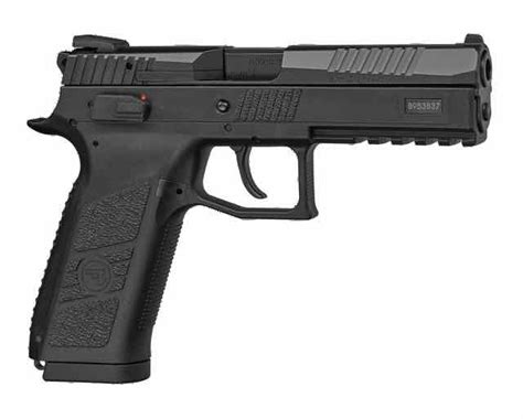 Cz Pistol P Black Cal Mm Rds Mm Bbl Polymer Frame Black