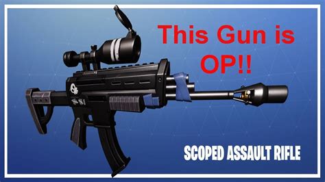 Fortnite Battle Royale Ps4 Scoped Assault Rifle Is Op Og Old School Youtube