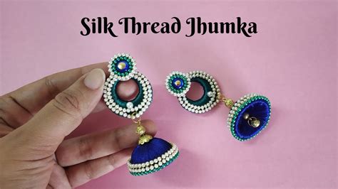 Silk Thread Earring Making Silk Thread Jewelry Making Tutorial