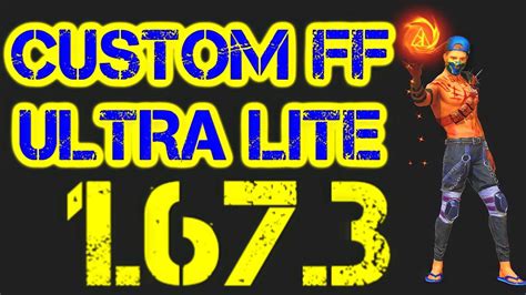 CUSTOM FREE FIRE MEGA LITE PARA NOVA ATUALIZAÇÃO 1 67 3 PARA