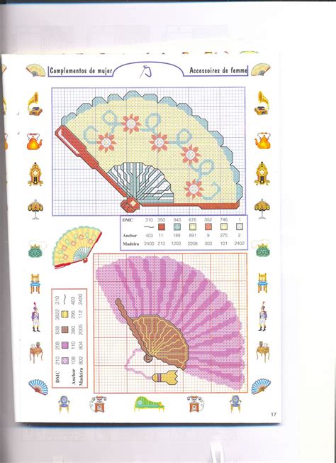 Piccoli Accessori Ventagli Punto Croce 21 Magiedifilo It Punto