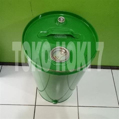 Jual Ready Jerigen Besi Drum Kaleng Drum Bensin Solar Drum Kecil Kap