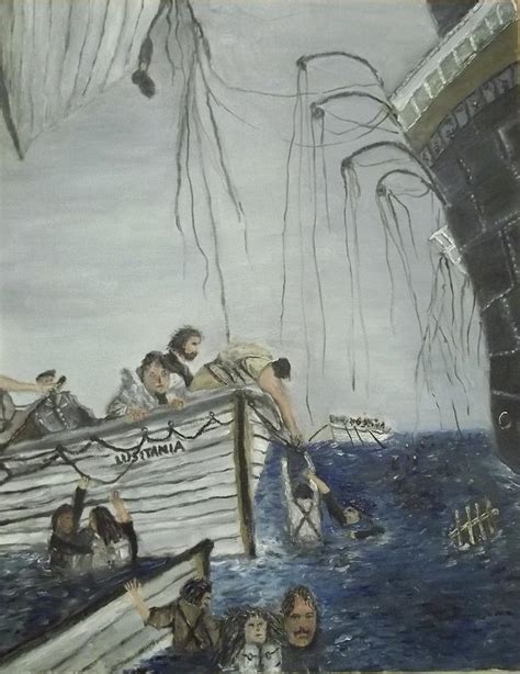 Lusitania - The Sinking Painting by Joseph Falco - Fine Art America