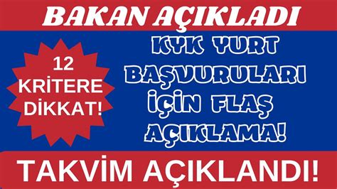 KYK İÇİN BAKAN DAN FLAŞ AÇIKLAMA GELDİ BAŞVURULAR BAŞLADI MI