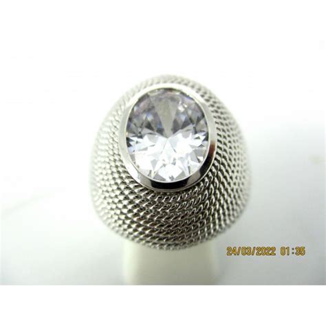 Bague Cabochon Art D Co En Argent Et Zirconium