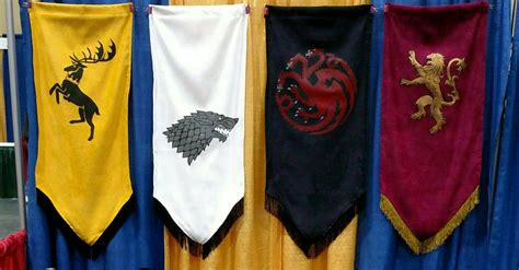 Baratheon House Banner From Game Of Thrones Series Etsy