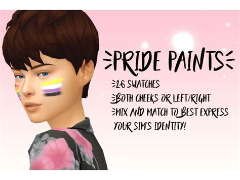 Pride Blushfacepaint Sims 4 Sims 4 Sims Pride