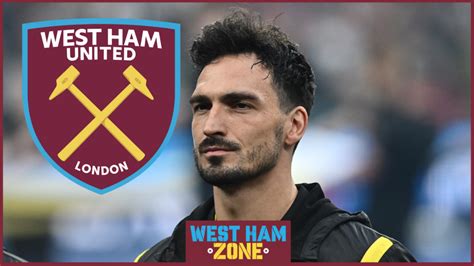 West Ham Hold Talks With Agent Of Mats Hummels Over Free Transfer