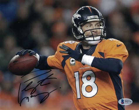 Peyton Manning Autographed/Signed Denver Broncos 8×10 Photo BAS 26904 – Denver Autographs