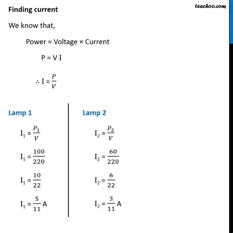 Ncert Q Two Lamps One Rated W At V And The Other W